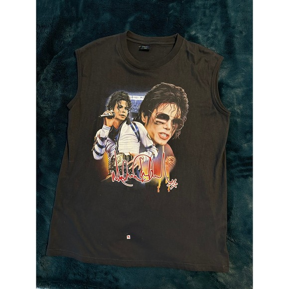 Romanticism Other - Michael Jackson Romanticism Graphic Muscle Tee Mens XL Black Sleeveless Shirt